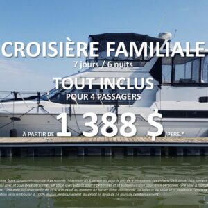 CROISIÈRE CANAL RIDEAU - TOUT INCLUS (Ottawa - Kingston)